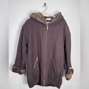 Vintage Pure Wool Brown Jacket